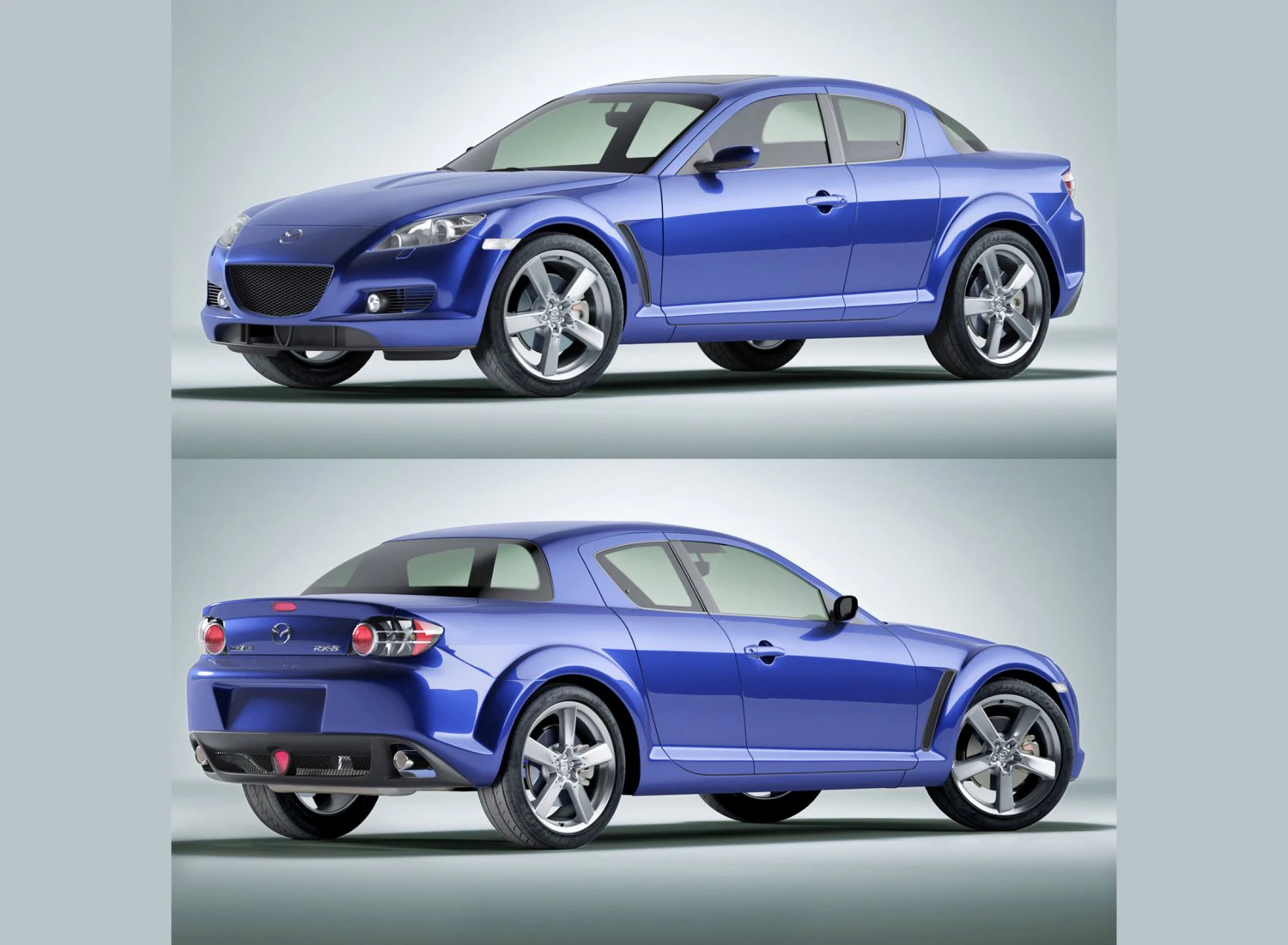 mazda rx-8 3D Model .c4d .max .obj .3ds .fbx .stl .blend 