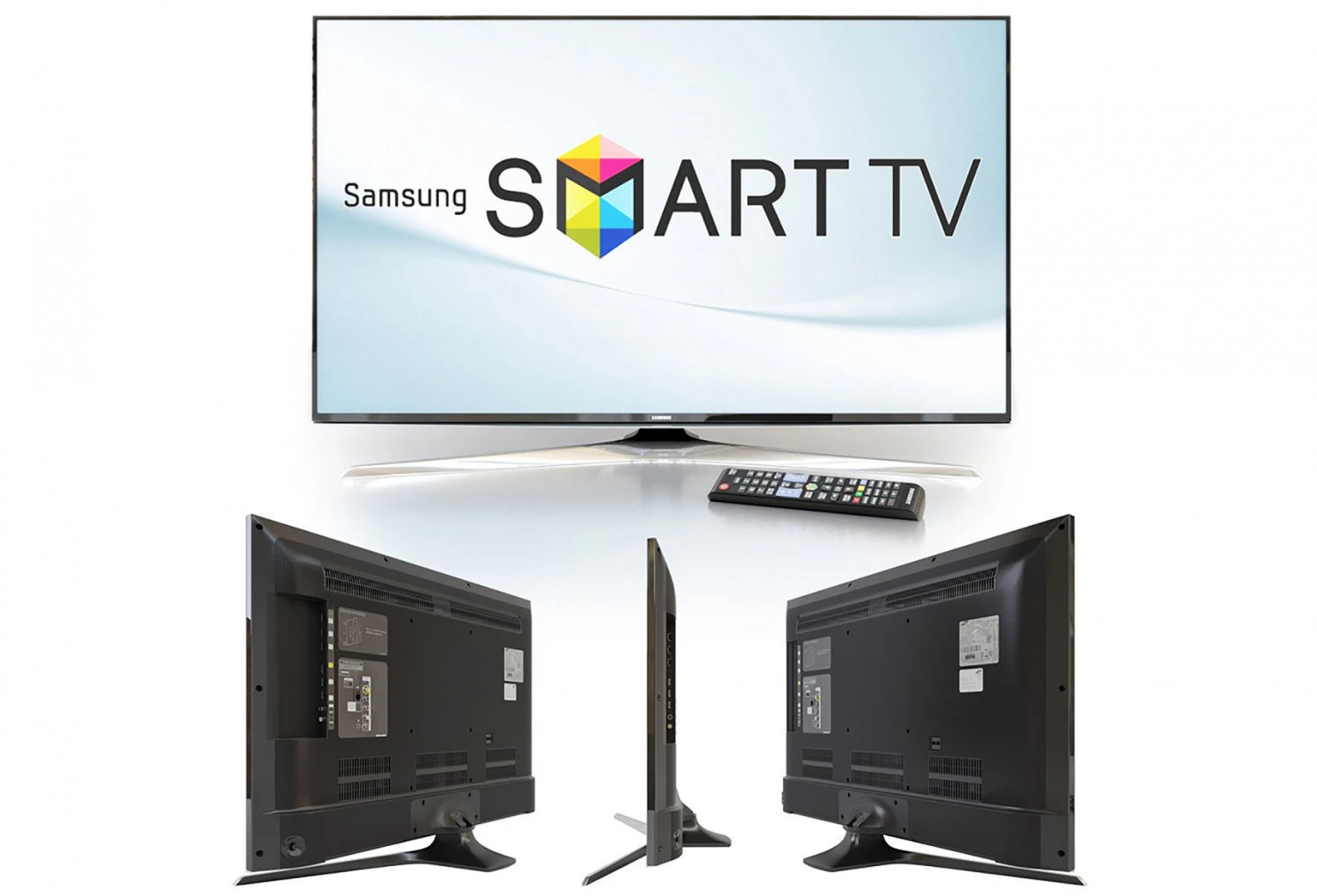 samsung smart tv ue40j6200au 3D Model .c4d .max .obj .3ds .fbx .stl .blend 