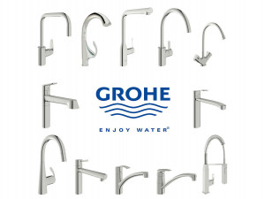 collection of faucets grohe 3D Model