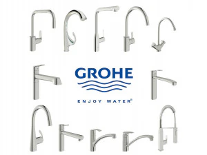 Sammlung von Wasserhähnen Grohe 3D Modell