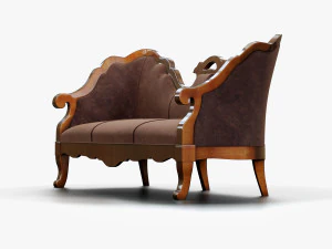 annibale colombo sofa a741 historical collection 3D Model