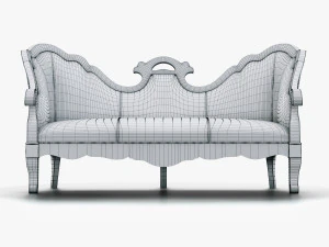 annibale colombo sofa a741 historical collection 3D Model