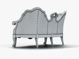 annibale colombo sofa a741 historical collection 3D Model