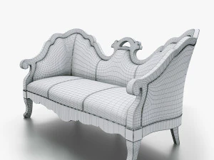 annibale colombo sofa a741 historical collection 3D Model