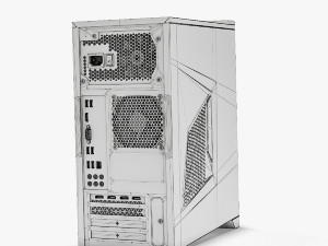 asus rog g11cb system unit desktop computer Modelo 3D