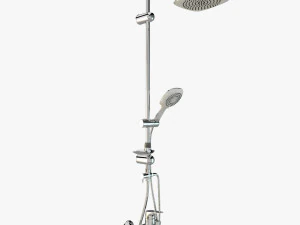 shower set aquanova robot square 8087 venus and mixer grohe bauflow 32811000 3D Model