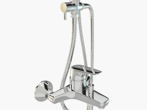 shower set aquanova robot square 8087 venus and mixer grohe bauflow 32811000 3D Model