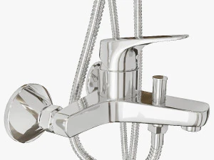 shower set aquanova robot square 8087 venus and mixer grohe bauflow 32811000 3D Model