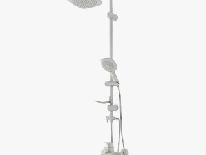 shower set aquanova robot square 8087 venus and mixer grohe bauflow 32811000 3D Model