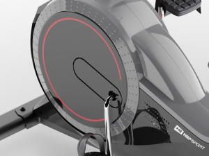 horizontal exercise bike hop-sport hs-060l 3D-Modell
