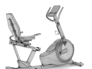 horizontal exercise bike hop-sport hs-060l 3D-Modell