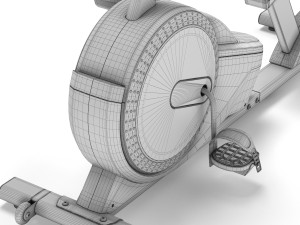 horizontal exercise bike hop-sport hs-060l 3D-Modell