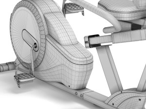horizontal exercise bike hop-sport hs-060l 3D-Modell