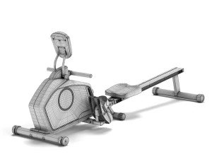 rowing machine xterra erg 200 3D Model