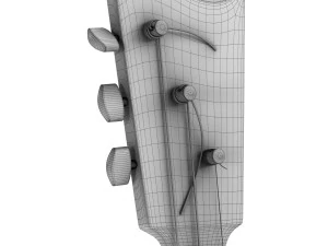 balalaica russa Modello 3D