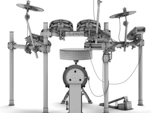electronic drum set alesis surge mesh kit 3D Model