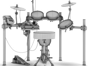 electronic drum set alesis surge mesh kit Modelo 3D
