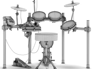 electronic drum set alesis surge mesh kit 3D Model