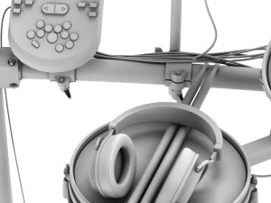 electronic drum set alesis surge mesh kit 3D Model