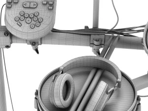 electronic drum set alesis surge mesh kit 3D Model