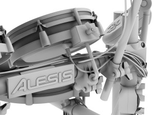 electronic drum set alesis surge mesh kit Modelo 3D