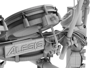 electronic drum set alesis surge mesh kit 3D Model