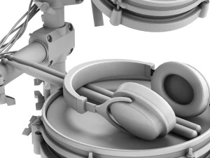 electronic drum set alesis surge mesh kit 3D Model