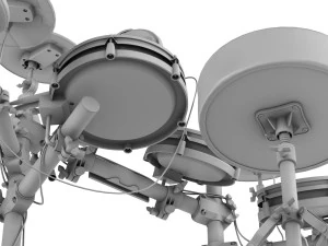 electronic drum set alesis surge mesh kit 3D Model