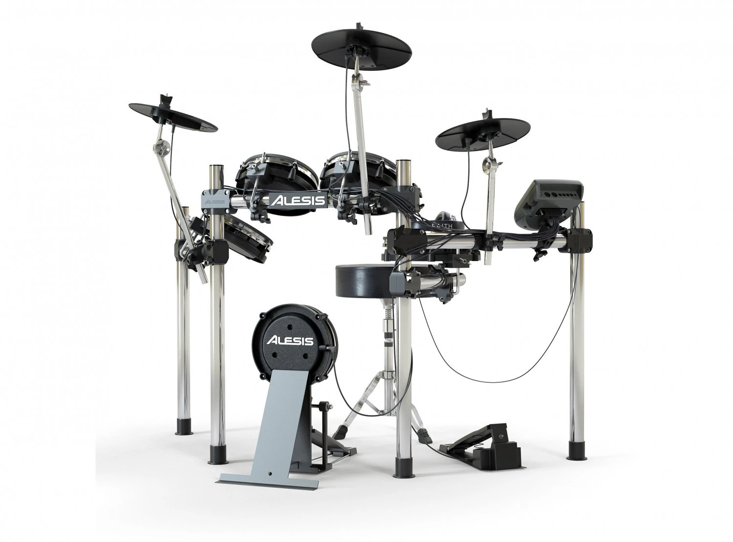 electronic drum set alesis surge mesh kit 3D Model .c4d .max .obj .3ds .fbx .stl .blend 