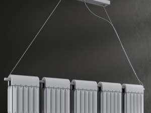 chandelier crystal pendants loft-concept 3D-Modell