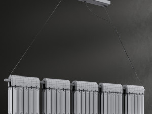 chandelier crystal pendants loft-concept 3D-Modell