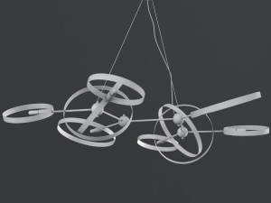 chandelier sata lampatron 3D मॉडल