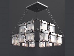 chandelier crystal pendants 20 loft-concept Model 3D