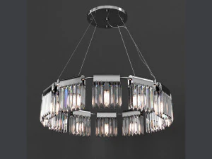 chandelier crystal pendants 12 loft-concept 3D Model