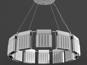 chandelier crystal pendants 12 loft-concept 3D Model