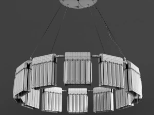 chandelier crystal pendants 12 loft-concept 3D Model