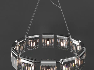 chandelier crystal pendants 12 loft-concept 3D Model
