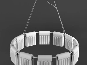 chandelier crystal pendants 12 loft-concept 3D Model