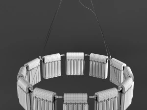 chandelier crystal pendants 12 loft-concept 3D Model