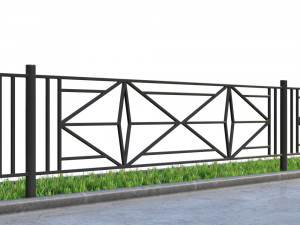 lawn fences part 3 Model 3D