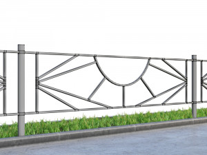 lawn fences part 3 Model 3D