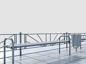 children playground pirate ship 3D Model