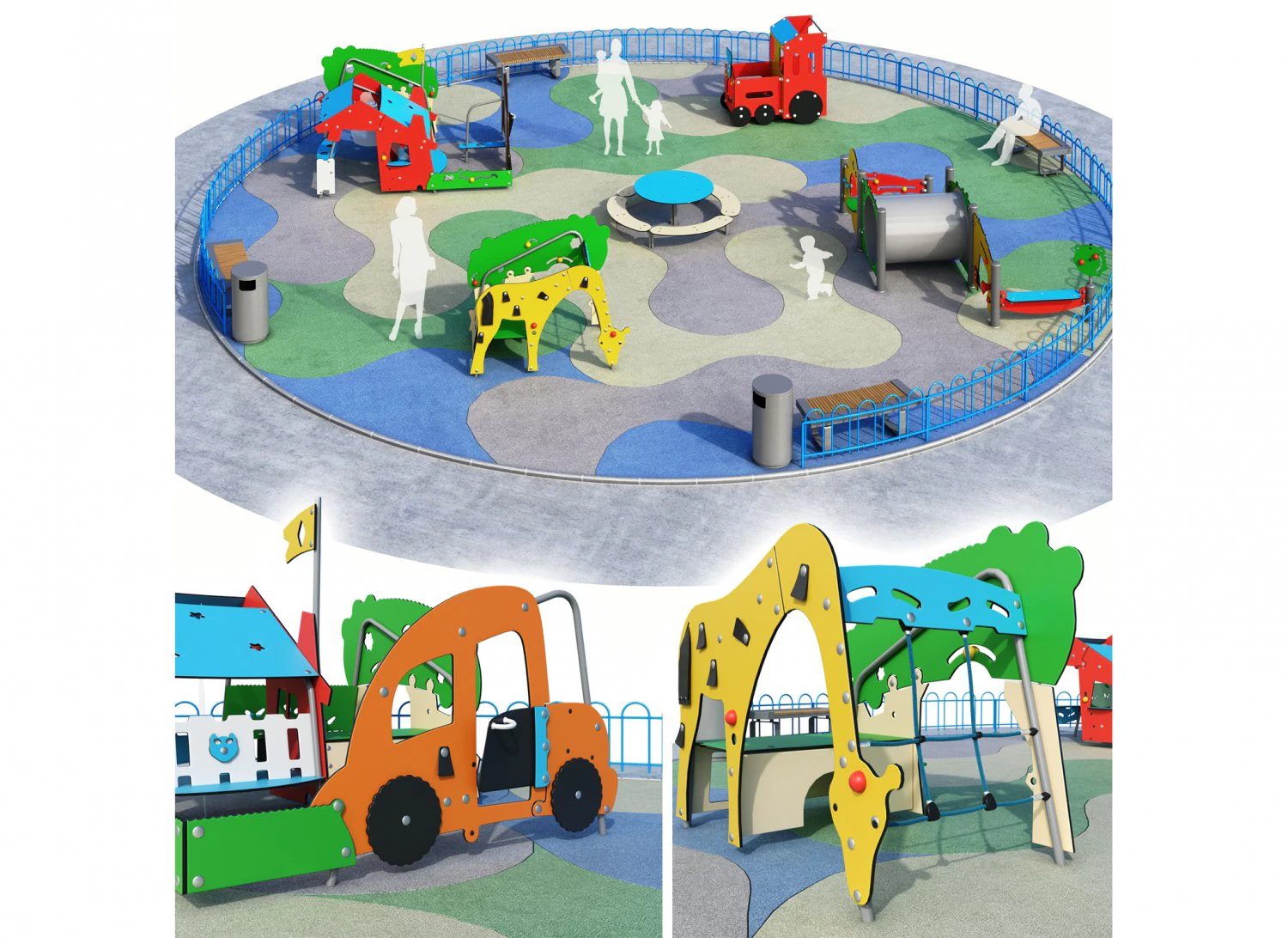 children playground 3 3D Model .c4d .max .obj .3ds .fbx .stl .blend 