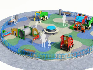 children playground 3 3D Model