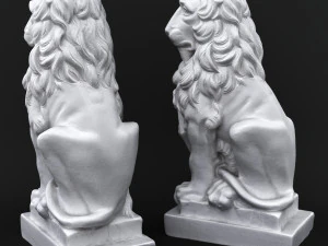 rzeźba lwa Model 3D