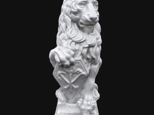 rzeźba lwa Model 3D
