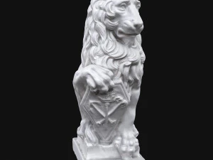 rzeźba lwa Model 3D