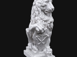 lion sculpture Model 3D