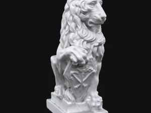 rzeźba lwa Model 3D