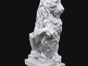 rzeźba lwa Model 3D